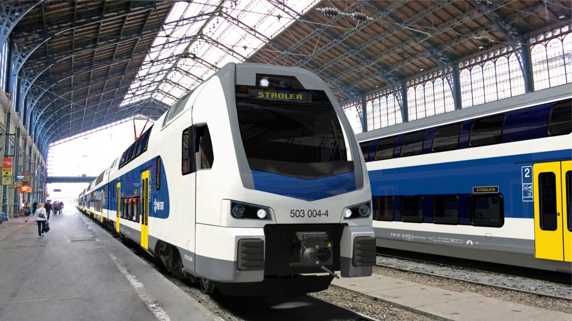 Modern motor trains run on Budapest’s suburban lines